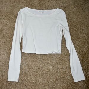 Cream Forever 21 crop top
